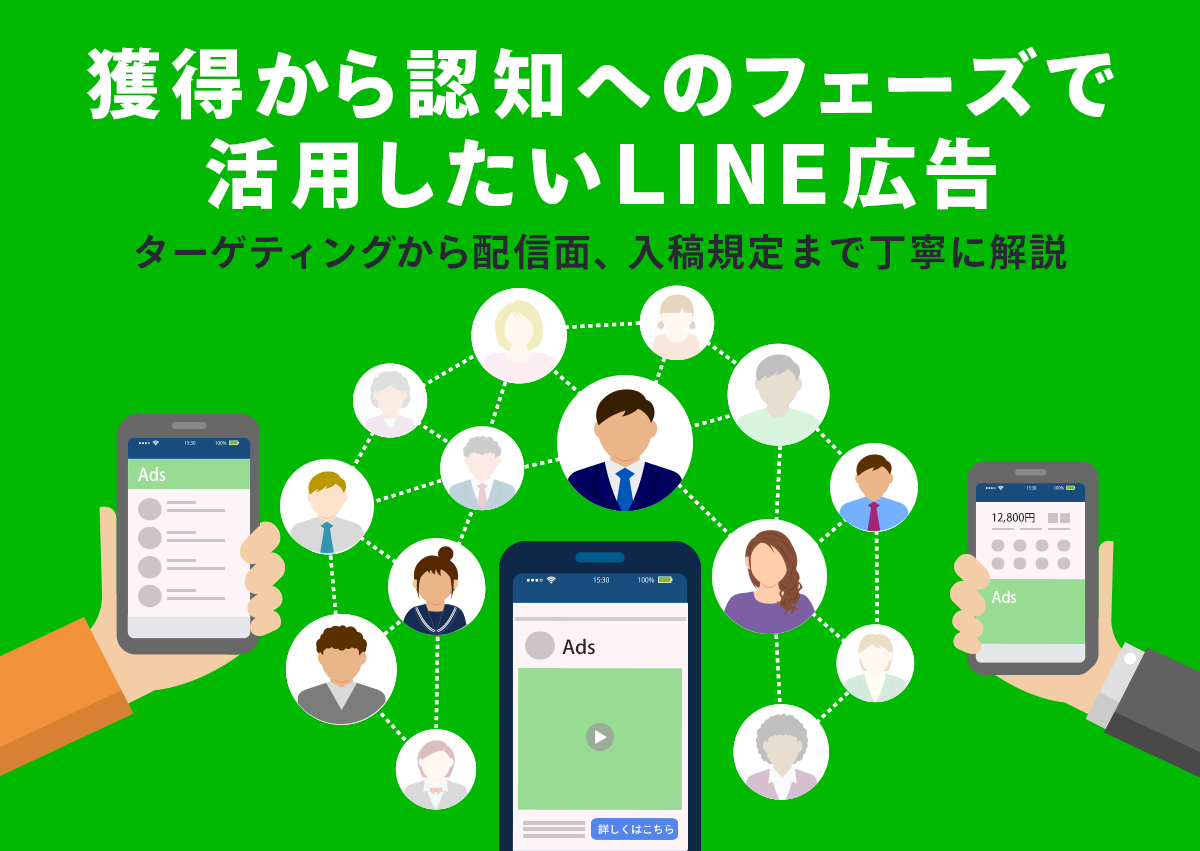 獲得から認知へのフェーズで活用したいLINE広告。ターゲティングから配信面、入稿規定まで丁寧に解説