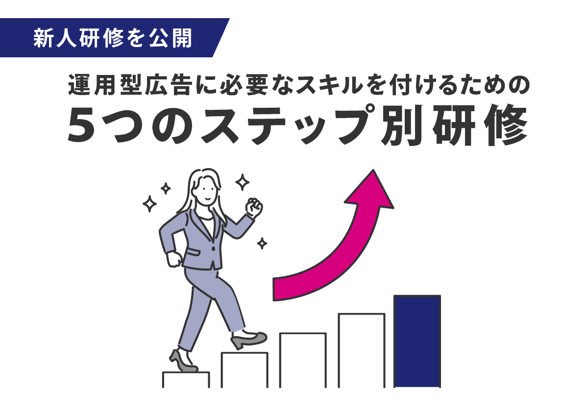 【弊社の新人研修を公開】運用型広告に必要なスキルを付けるためにおこなう5つのステップ別研修