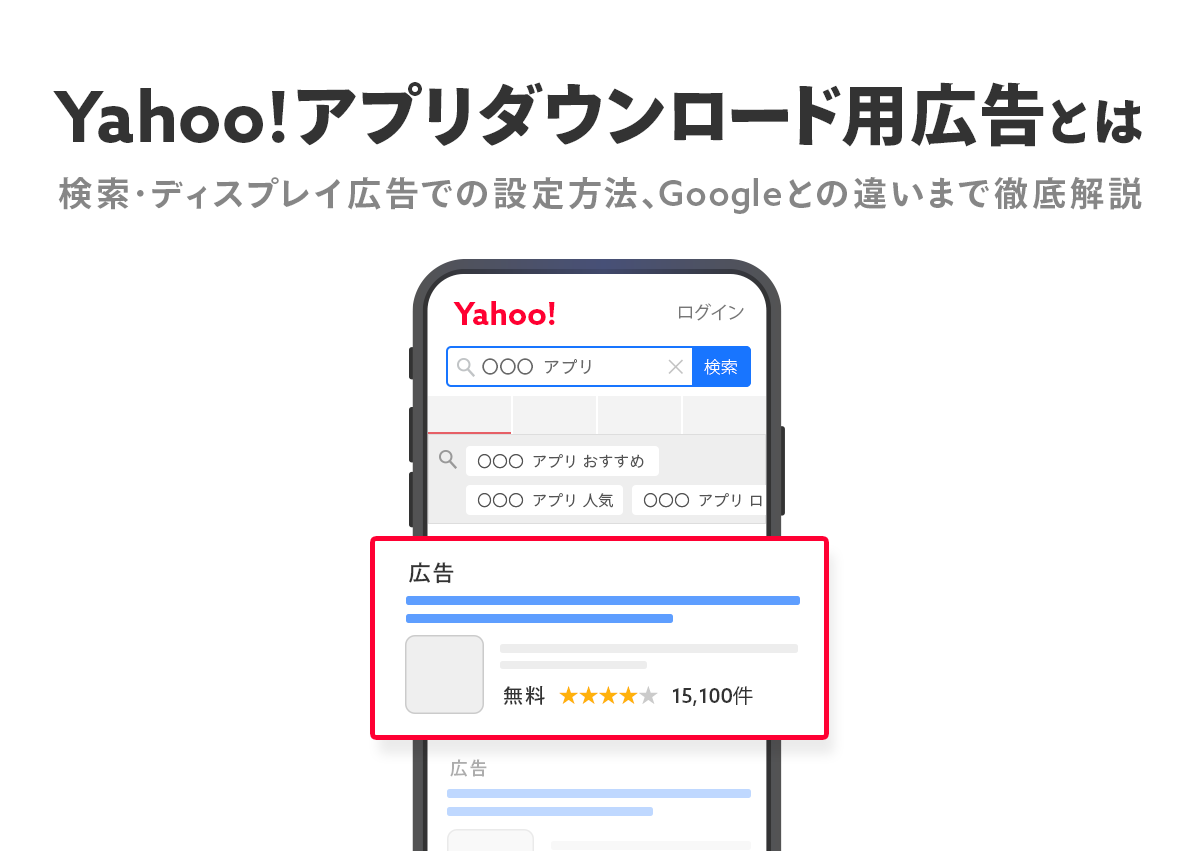 Yahoo!のアプリダウンロード用広告とは。検索・ディスプレイ広告での設定方法や入稿規定、Googleとの違いまで完全網羅