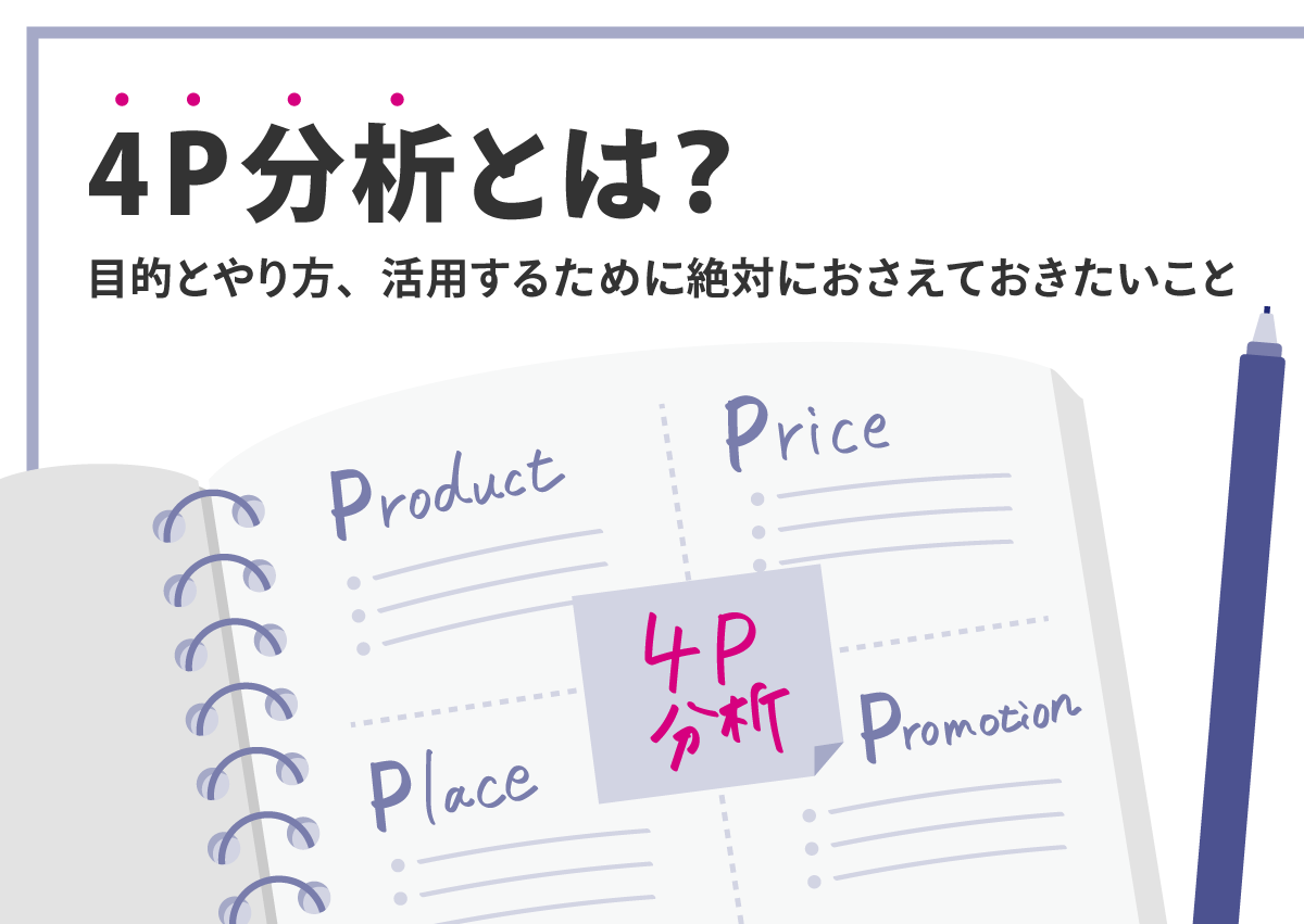 4P分析とは？目的とやり方、活用するために絶対におさえておきたいこと