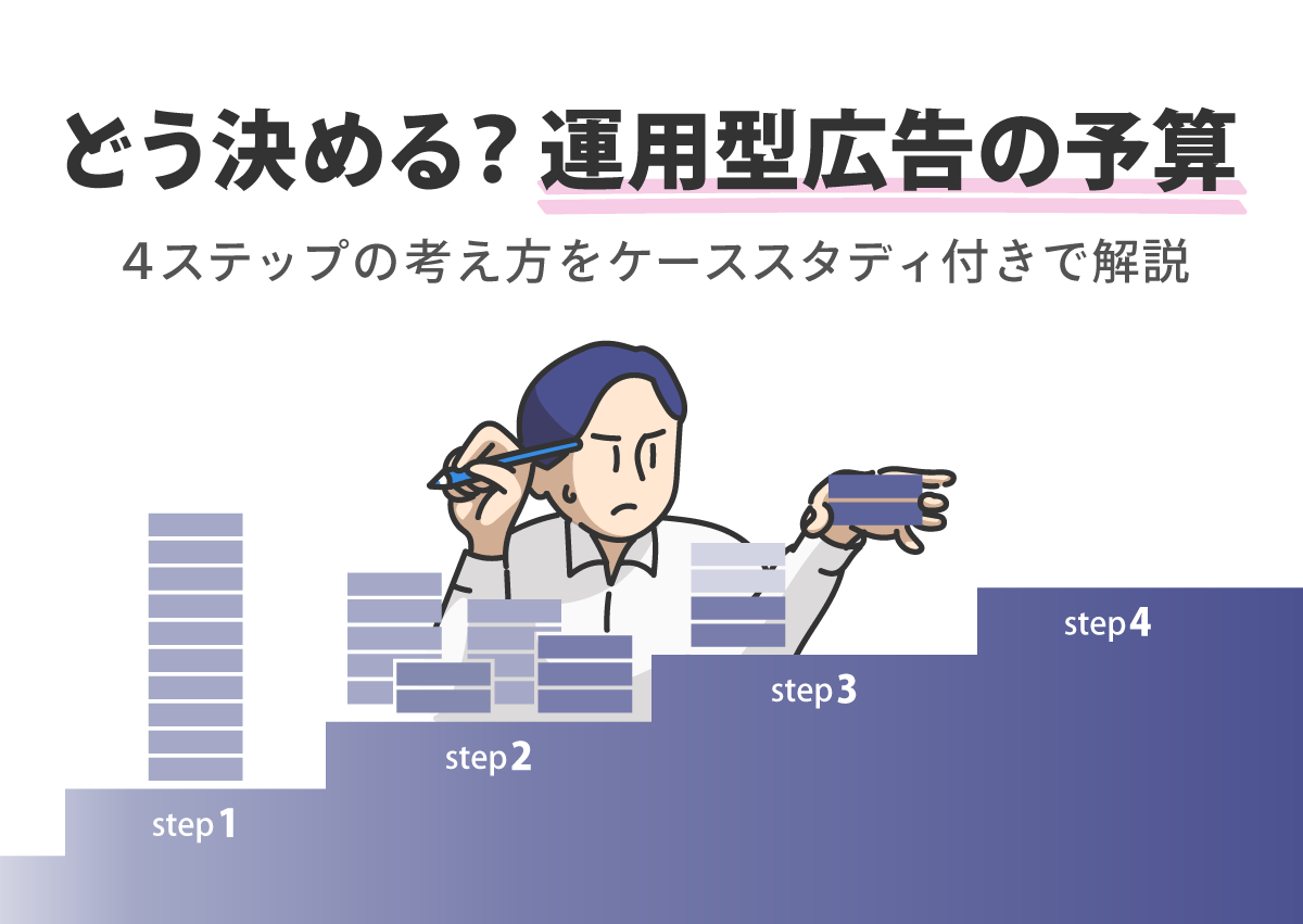 どう決める？運用型広告の予算　4ステップの考え方をケーススタディ付きで解説